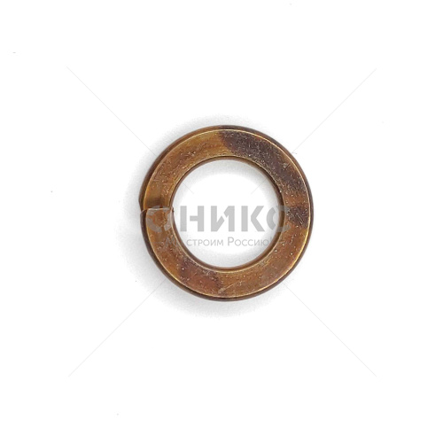 DIN 127 B шайба пружинная гровер, притупленные кромки, бронза М64 - Оникс