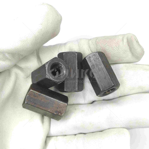 DIN 6334 Гайка шестигранная соединительная, сталь 10.0 ключ - 19мм. М12 - Оникс