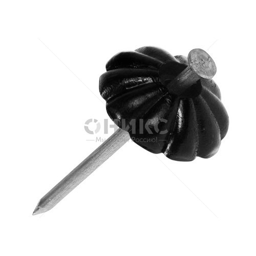 Гвозди обивочные с декоративной шляпкой 2x32 мм., черный, (100 шт.) - Оникс