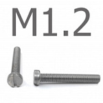 Отзыв на товар DIN 84 Винт с прямым шлицем, без покрытия М1.2x6