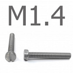 Отзыв на товар DIN 84 Винт с прямым шлицем, без покрытия М1.4x8