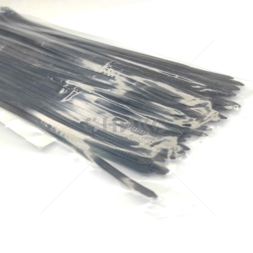 Хомут стяжка пластиковая нейлоновая черная 100 шт./упк. 4.8x250 - Оникс