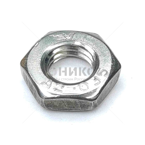DIN 439 Гайка низкая шестигранная с фаской нержавеющая сталь А2 М18x1.5 - Оникс